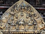 11 Kathmandu Valley Sankhu Vajrayogini Temple Gilded Torana Close Up
